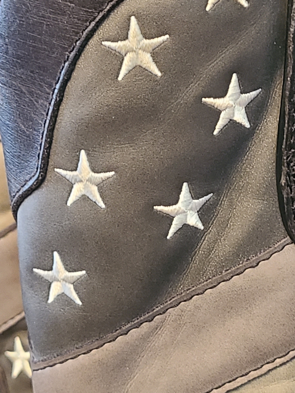 Rebel by Durango Men's Faded Flag American Western Cowboy Boots Square Toe 10 W - Picture 2 of 11